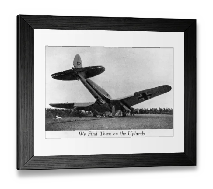 Framed Print : Crashed Warplane