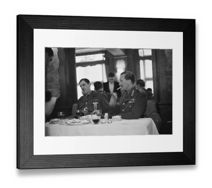 Framed Print : De Gaulle And Spears Framed Print : De Gaulle And Spears
