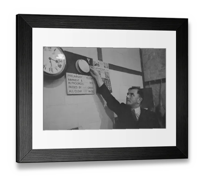 Framed Print : Air Raid Imminent