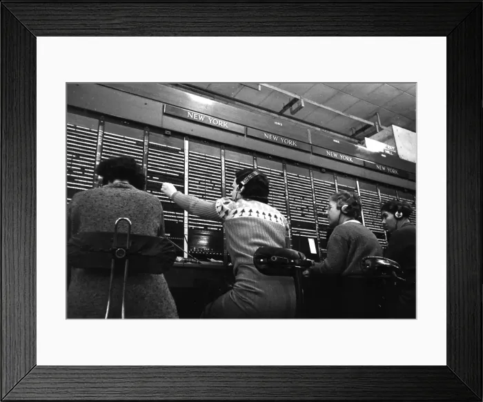 Framed Print : Operators At Work Framed Print : Operators At Work