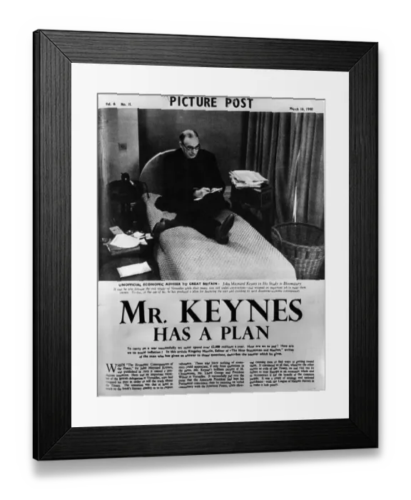 Framed Print : Keynes Has Plan Framed Print : Keynes Has Plan