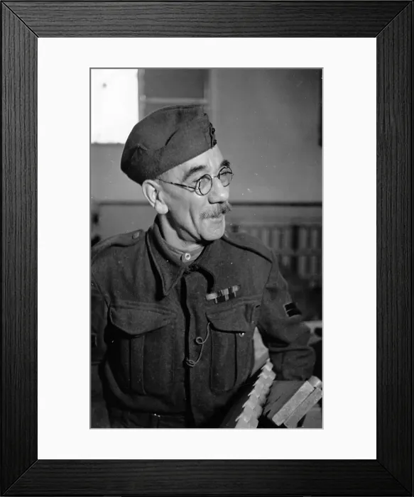 Framed Print : Older Soldier