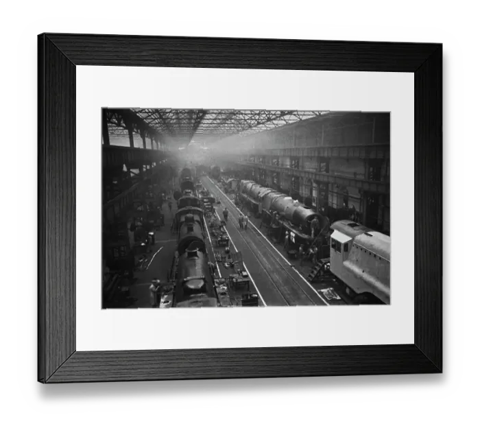 Framed Print : Locomotive Works Framed Print : Locomotive Works