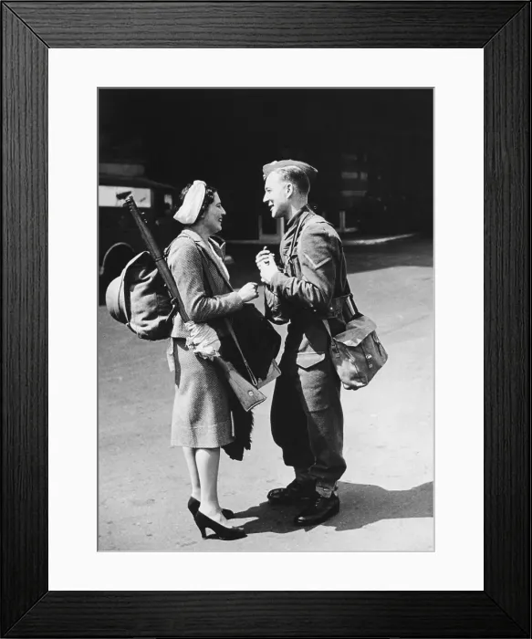Framed Print : Wartime Farewell Framed Print : Wartime Farewell