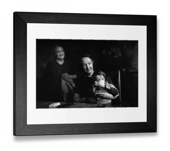 Framed Print : Poor Family Framed Print : Poor Family