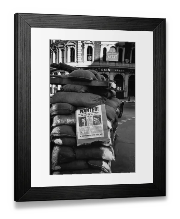 Framed Print : City Sandbags Framed Print : City Sandbags