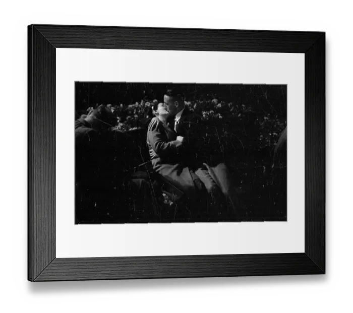 Framed Print : Necking Couples Framed Print : Necking Couples