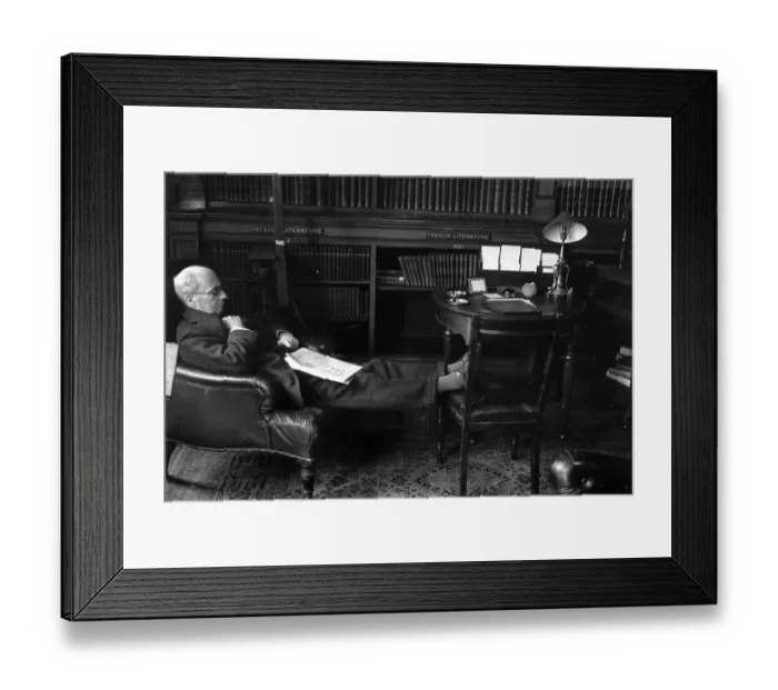 Framed Print : Men's Club Library Framed Print : Men's Club Library