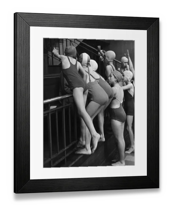 Framed Print : Young Swimmers Framed Print : Young Swimmers