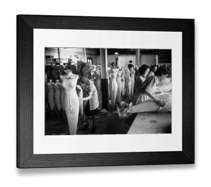 Framed Print : A Corset Factory Framed Print : A Corset Factory