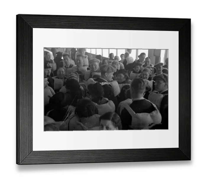 Framed Print : Lifeboat Drill Framed Print : Lifeboat Drill