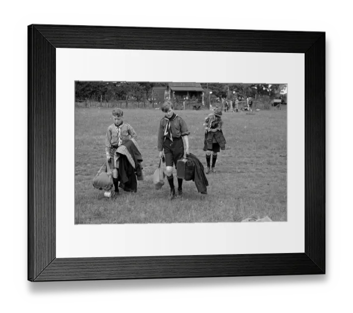 Framed Print : Arrival At Camp Framed Print : Arrival At Camp