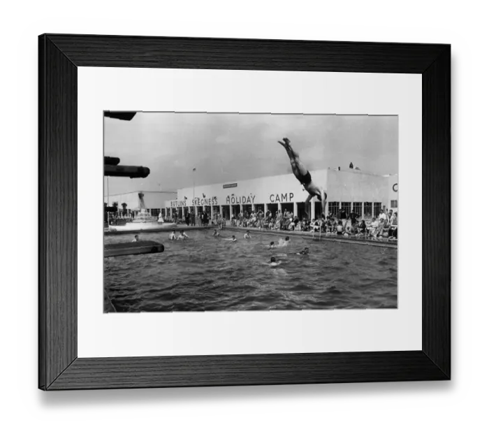 Framed Print : Skegness Diver Framed Print : Skegness Diver