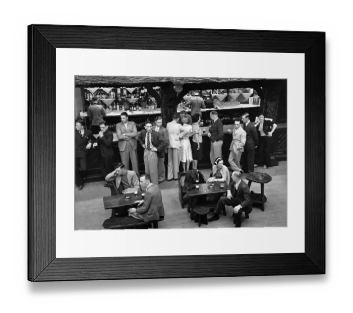 Framed Print : Holiday Camp Bar Framed Print : Holiday Camp Bar