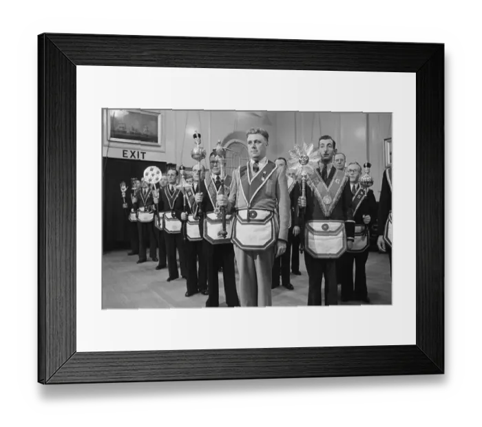 Framed Print : Freemasons In Regalia Framed Print : Freemasons In Regalia