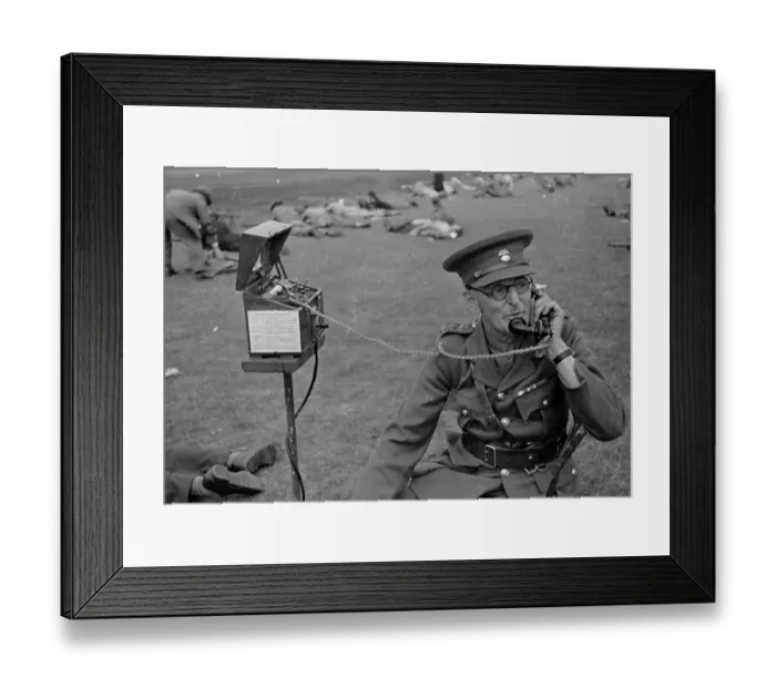 Framed Print : Field Telephone
