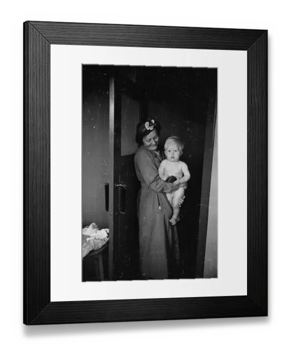 Framed Print : Holding Baby