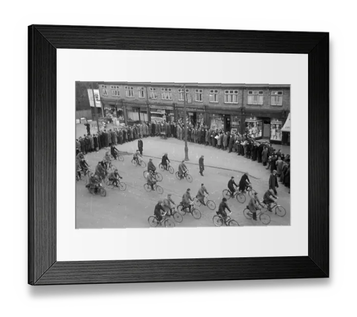 Framed Print : Cycling Home Framed Print : Cycling Home
