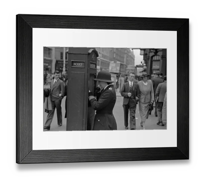 Framed Print : Police Phone Framed Print : Police Phone