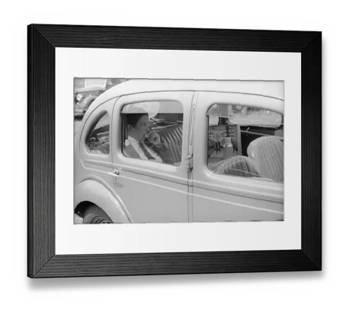 Framed Print : Sitting In Car Framed Print : Sitting In Car