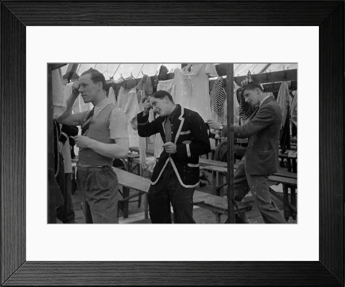 Framed Print : Regatta Changing Room Framed Print : Regatta Changing Room