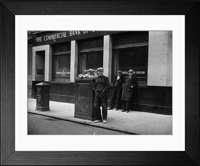 Framed Print : Unemployed Scots Framed Print : Unemployed Scots