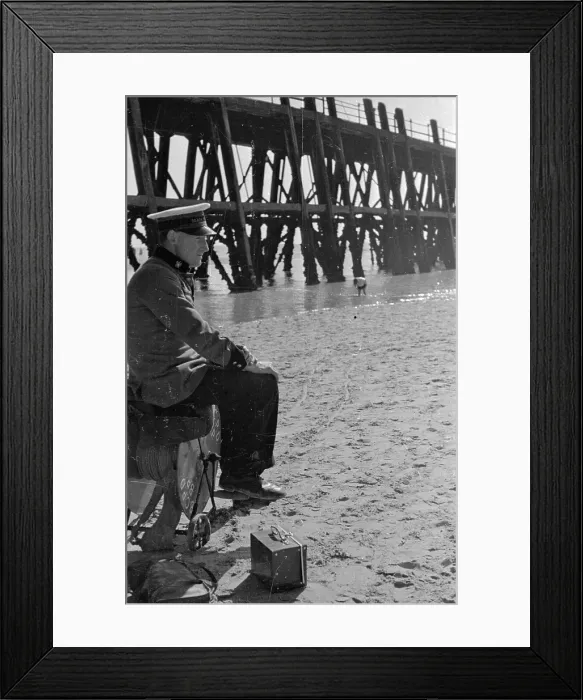 Framed Print : Deckchair Attendant Framed Print : Deckchair Attendant
