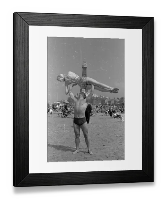 Framed Print : Blackpool Strongman Framed Print : Blackpool Strongman