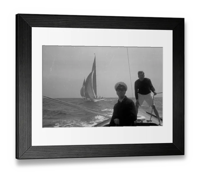 Framed Print : Sailors On Yacht Framed Print : Sailors On Yacht