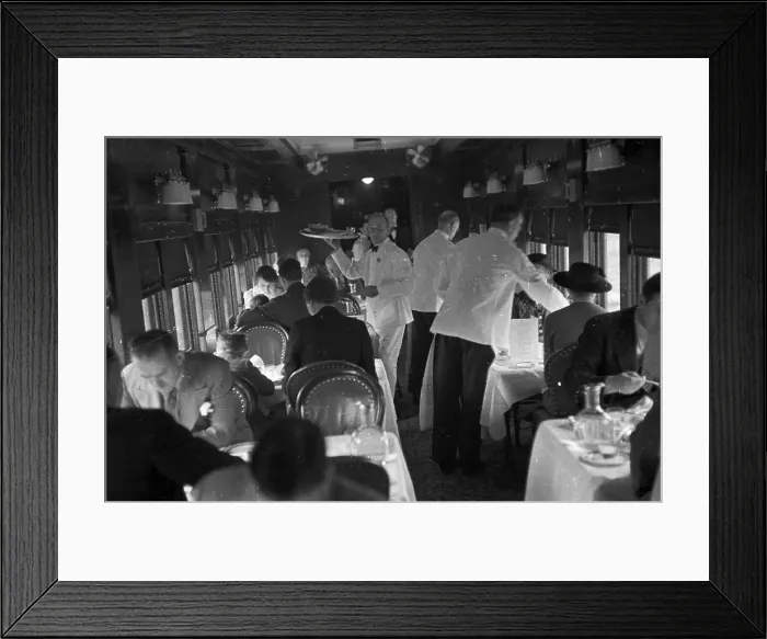 Framed Print : Dining Car Framed Print : Dining Car