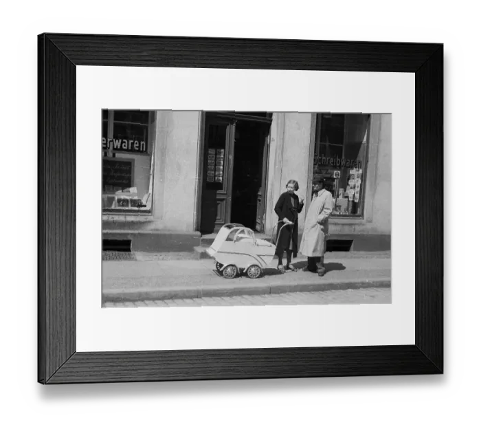 Framed Print : Pram Pushing Pause Framed Print : Pram Pushing Pause