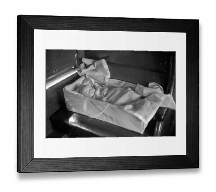 Framed Print : Sleeping Newborn Framed Print : Sleeping Newborn