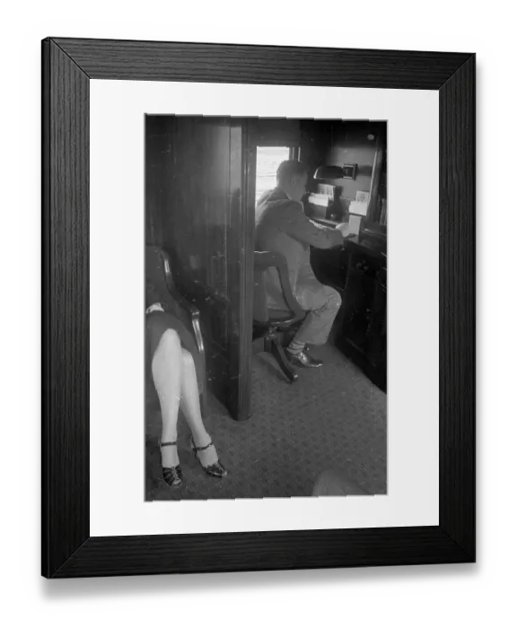 Framed Print : Train Mail Office Framed Print : Train Mail Office