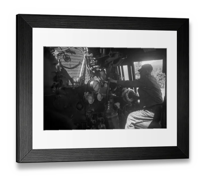 Framed Print : Engine Driver Framed Print : Engine Driver
