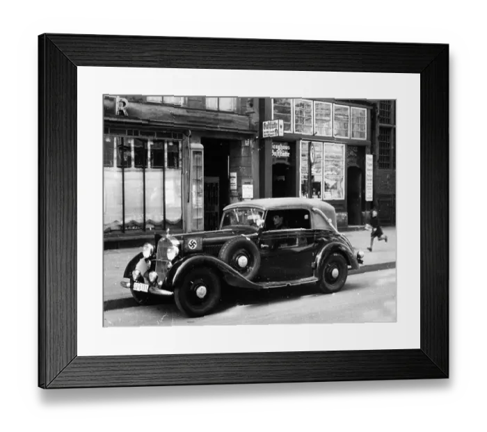 Framed Print : Mercedes Staff Car Framed Print : Mercedes Staff Car