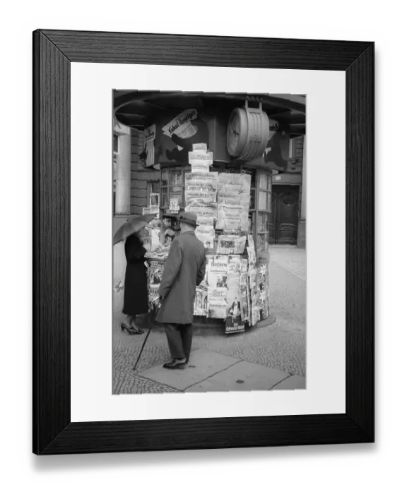 Framed Print : Newspaper Kiosk Framed Print : Newspaper Kiosk