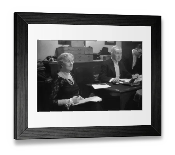Framed Print : Party Chiefs Meet Framed Print : Party Chiefs Meet