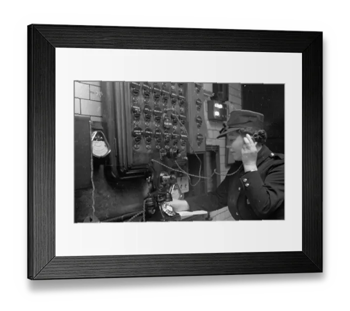 Framed Print : Telephone Operator Framed Print : Telephone Operator