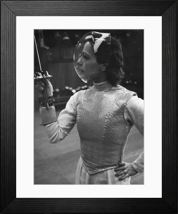 Framed Print : Futuristic Fencer