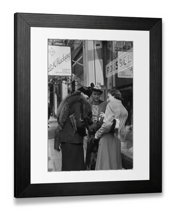 Framed Print : Bond Street Shops Framed Print : Bond Street Shops