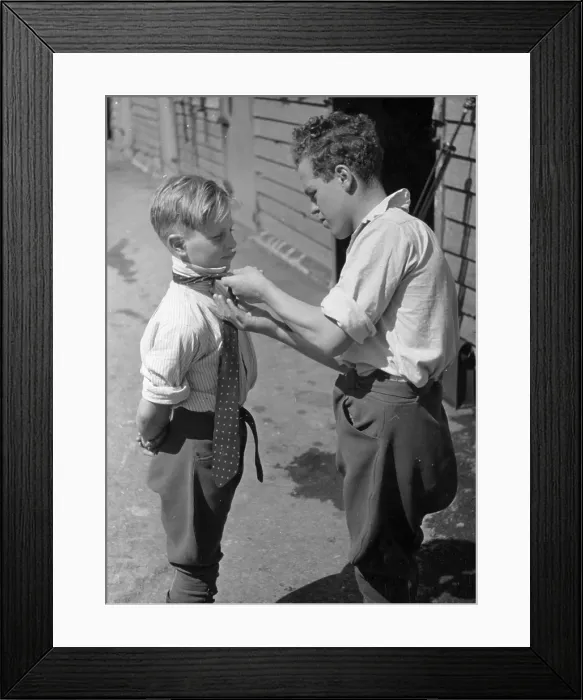 Framed Print : Tying A Tie Framed Print : Tying A Tie
