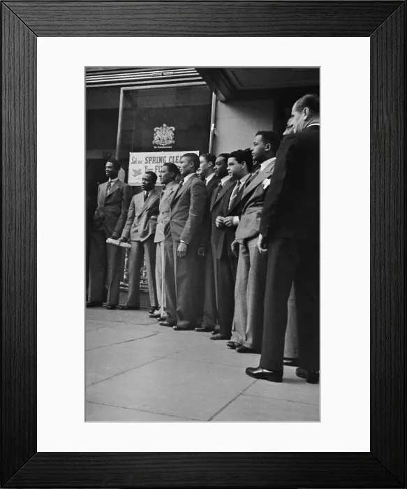 Framed Print : West Indian Cricket Team In London Framed Print : West Indian Cricket Team In London