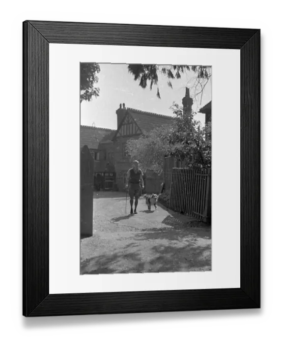 Framed Print : One Man And His Dog
