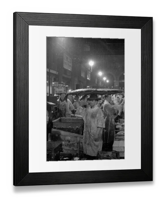 Framed Print : Loading Halibut