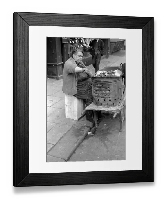 Framed Print : Chestnut Seller Framed Print : Chestnut Seller
