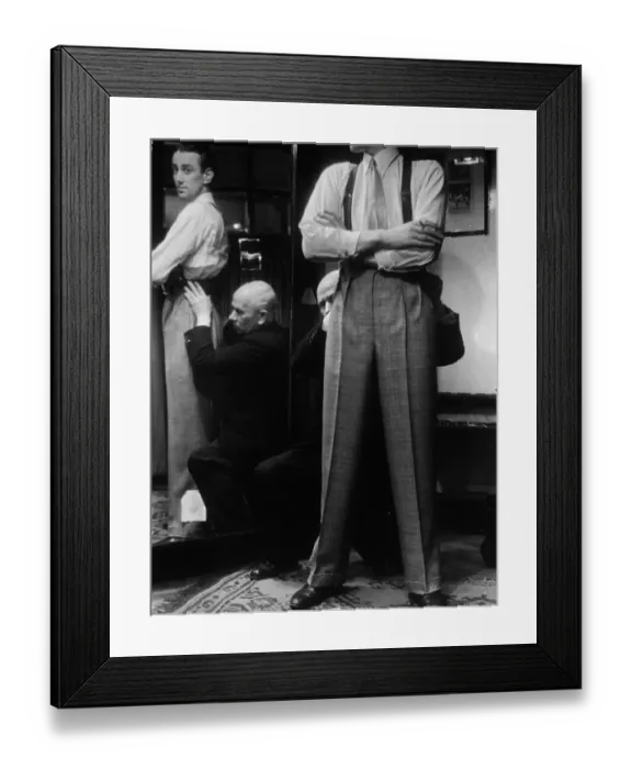 Framed Print : Fitting Trousers Framed Print : Fitting Trousers