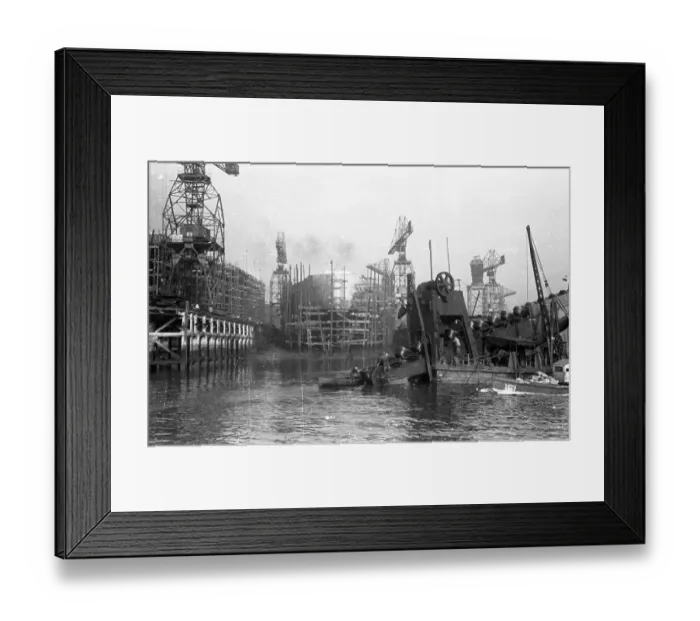 Framed Print : Building Warships Framed Print : Building Warships