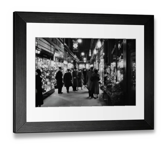 Framed Print : Shopping In The Arcades Framed Print : Shopping In The Arcades