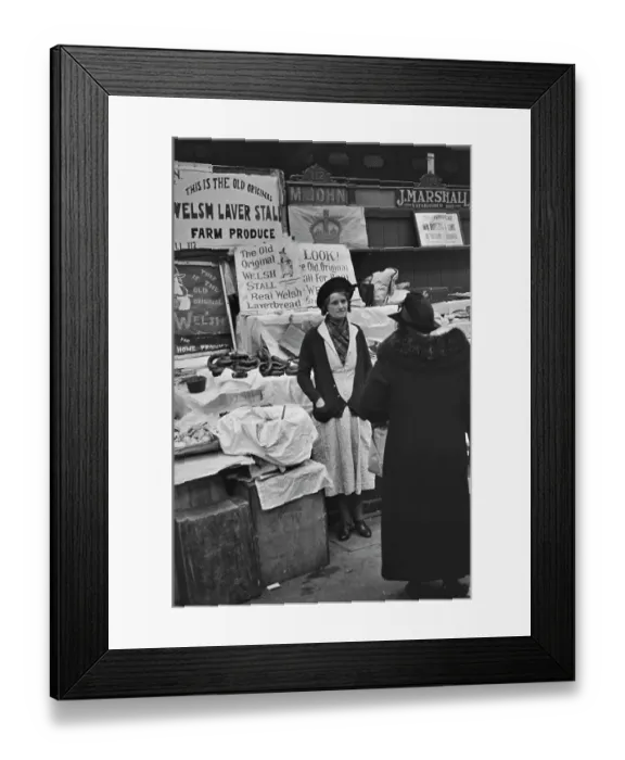 Framed Print : Cardiff Market Stall Framed Print : Cardiff Market Stall