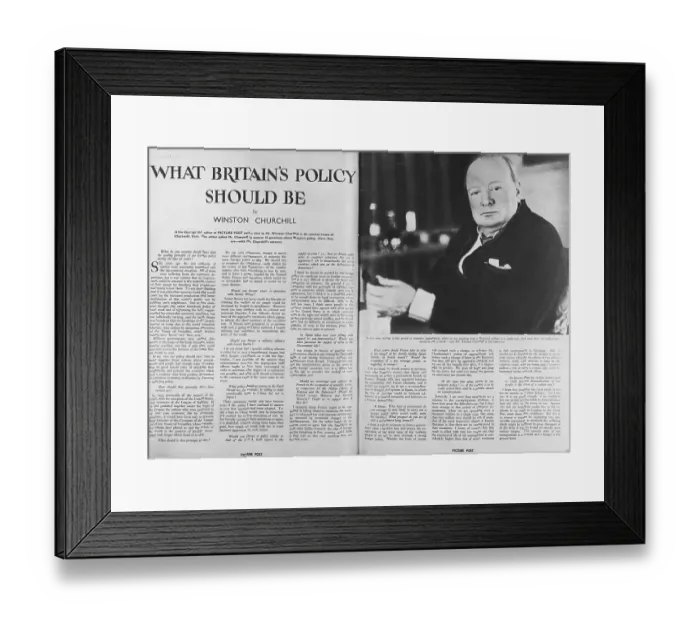 Framed Print : Churchill Interview Framed Print : Churchill Interview